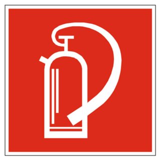 Fire extinguisher - Note sticker